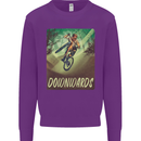 Downhill Mountain Biking DH Cycling Bicycle Mens Sweatshirt Jumper Purple