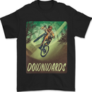 Downhill Mountain Biking DH Cycling Bicycle Mens T-Shirt 100% Cotton Black