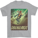 Downhill Mountain Biking DH Cycling Bicycle Mens T-Shirt 100% Cotton Sports Grey