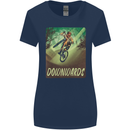 Downhill Mountain Biking DH Cycling Bicycle Womens Wider Cut T-Shirt Navy Blue