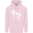 Downhill Mountain Biking DH Cycling Childrens Kids Hoodie Light Pink