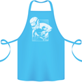 Downhill Mountain Biking DH Cycling Cotton Apron 100% Organic Turquoise