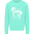 Downhill Mountain Biking DH Cycling Kids Sweatshirt Jumper Peppermint