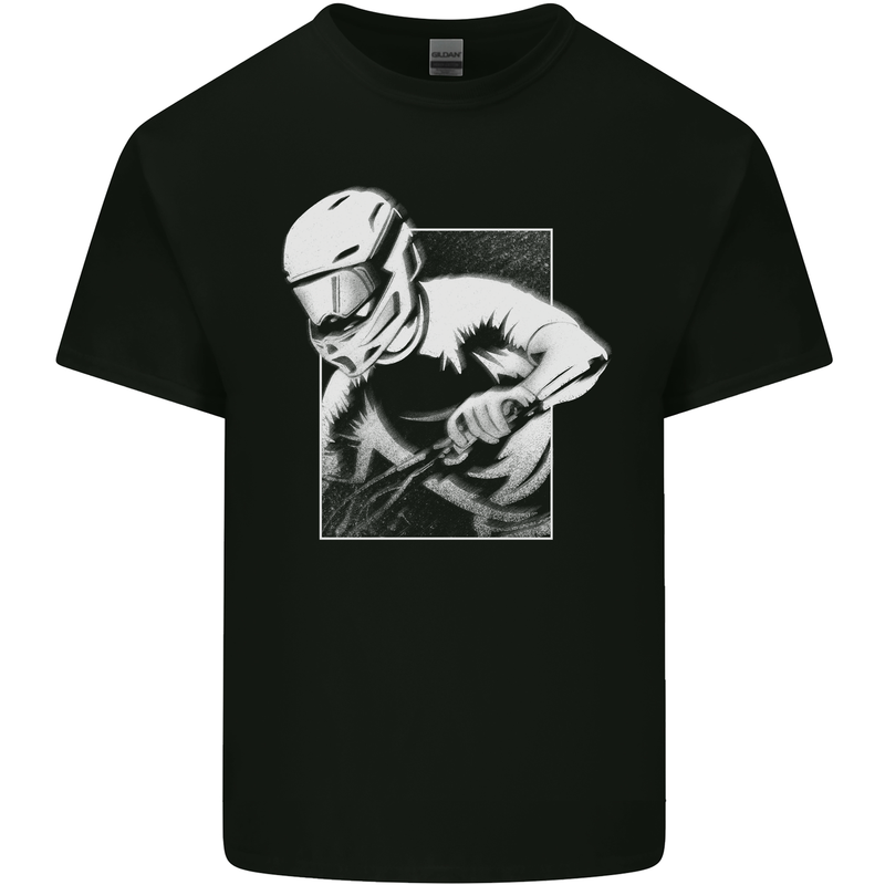 Downhill Mountain Biking DH Cycling Kids T-Shirt Childrens Black