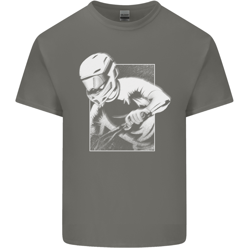 Downhill Mountain Biking DH Cycling Kids T-Shirt Childrens Charcoal