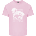 Downhill Mountain Biking DH Cycling Kids T-Shirt Childrens Light Pink