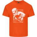 Downhill Mountain Biking DH Cycling Kids T-Shirt Childrens Orange