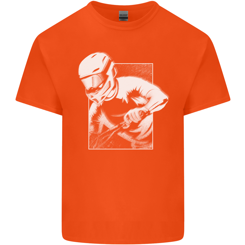 Downhill Mountain Biking DH Cycling Kids T-Shirt Childrens Orange