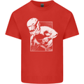 Downhill Mountain Biking DH Cycling Kids T-Shirt Childrens Red