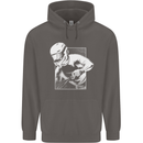 Downhill Mountain Biking DH Cycling Mens 80% Cotton Hoodie Charcoal