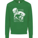 Downhill Mountain Biking DH Cycling Mens Sweatshirt Jumper Irish Green