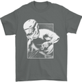 Downhill Mountain Biking DH Cycling Mens T-Shirt 100% Cotton Charcoal