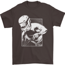 Downhill Mountain Biking DH Cycling Mens T-Shirt 100% Cotton Dark Chocolate