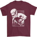 Downhill Mountain Biking DH Cycling Mens T-Shirt 100% Cotton Maroon