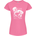 Downhill Mountain Biking DH Cycling Womens Petite Cut T-Shirt Azalea