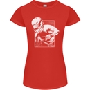 Downhill Mountain Biking DH Cycling Womens Petite Cut T-Shirt Red