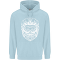 Downhill Mountain Biking Helmet DH MTB Childrens Kids Hoodie Light Blue