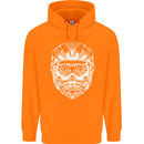 Downhill Mountain Biking Helmet DH MTB Childrens Kids Hoodie Orange