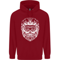 Downhill Mountain Biking Helmet DH MTB Childrens Kids Hoodie Red