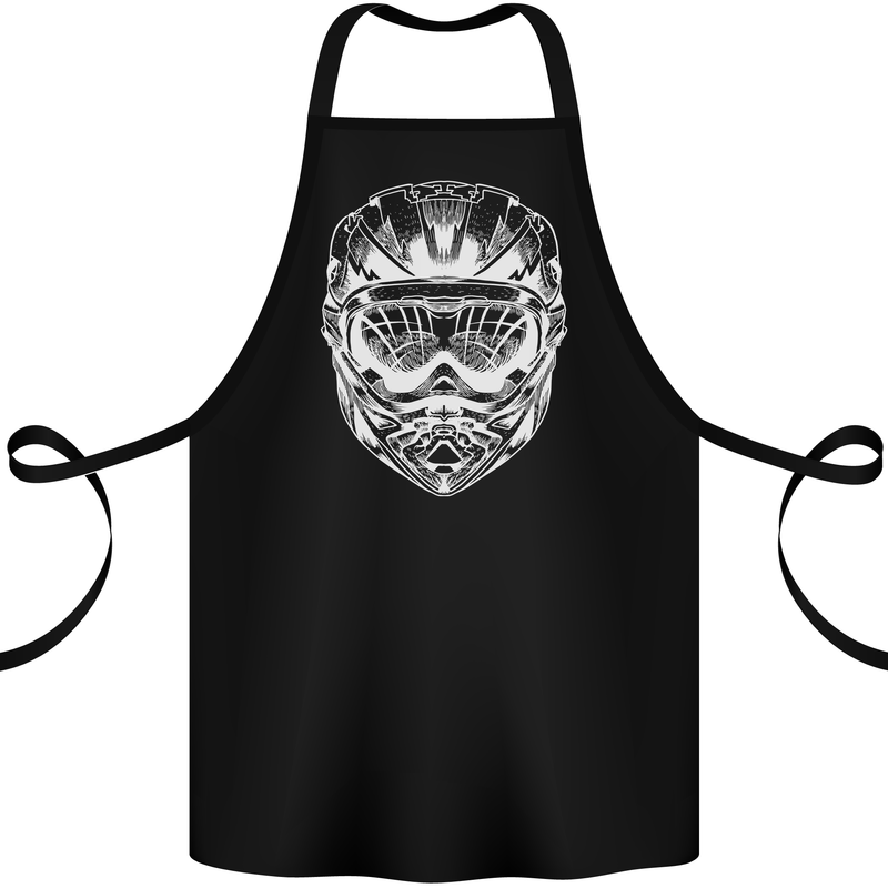 Downhill Mountain Biking Helmet DH MTB Cotton Apron 100% Organic Black
