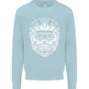 Downhill Mountain Biking Helmet DH MTB Kids Sweatshirt Jumper Light Blue