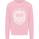 Downhill Mountain Biking Helmet DH MTB Kids Sweatshirt Jumper Light Pink