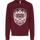 Downhill Mountain Biking Helmet DH MTB Kids Sweatshirt Jumper Maroon