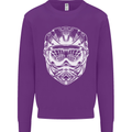 Downhill Mountain Biking Helmet DH MTB Kids Sweatshirt Jumper Purple