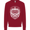 Downhill Mountain Biking Helmet DH MTB Kids Sweatshirt Jumper Red