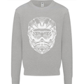 Downhill Mountain Biking Helmet DH MTB Kids Sweatshirt Jumper Sports Grey