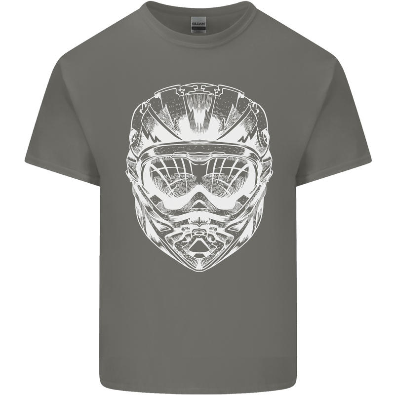 Downhill Mountain Biking Helmet DH MTB Kids T-Shirt Childrens Charcoal