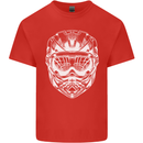 Downhill Mountain Biking Helmet DH MTB Kids T-Shirt Childrens Red