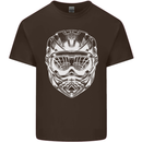 Downhill Mountain Biking Helmet DH MTB Mens Cotton T-Shirt Tee Top Dark Chocolate
