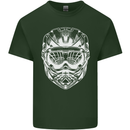 Downhill Mountain Biking Helmet DH MTB Mens Cotton T-Shirt Tee Top Forest Green