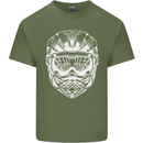Downhill Mountain Biking Helmet DH MTB Mens Cotton T-Shirt Tee Top Military Green