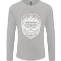 Downhill Mountain Biking Helmet DH MTB Mens Long Sleeve T-Shirt Sports Grey