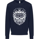 Downhill Mountain Biking Helmet DH MTB Mens Sweatshirt Jumper Navy Blue