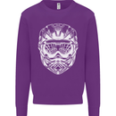 Downhill Mountain Biking Helmet DH MTB Mens Sweatshirt Jumper Purple