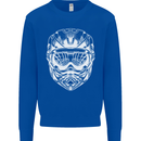 Downhill Mountain Biking Helmet DH MTB Mens Sweatshirt Jumper Royal Blue