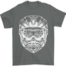 Downhill Mountain Biking Helmet DH MTB Mens T-Shirt 100% Cotton Charcoal