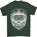 Downhill Mountain Biking Helmet DH MTB Mens T-Shirt 100% Cotton Forest Green