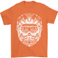 Downhill Mountain Biking Helmet DH MTB Mens T-Shirt 100% Cotton Orange