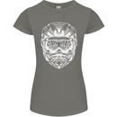Downhill Mountain Biking Helmet DH MTB Womens Petite Cut T-Shirt Charcoal