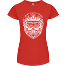 Downhill Mountain Biking Helmet DH MTB Womens Petite Cut T-Shirt Red