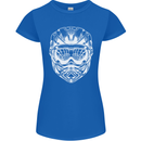 Downhill Mountain Biking Helmet DH MTB Womens Petite Cut T-Shirt Royal Blue