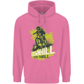 Downhill Mountain Biking My Thrill Cycling Childrens Kids Hoodie Azalea