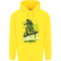 Downhill Mountain Biking My Thrill Cycling Childrens Kids Hoodie Yellow