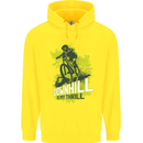 Downhill Mountain Biking My Thrill Cycling Childrens Kids Hoodie Yellow