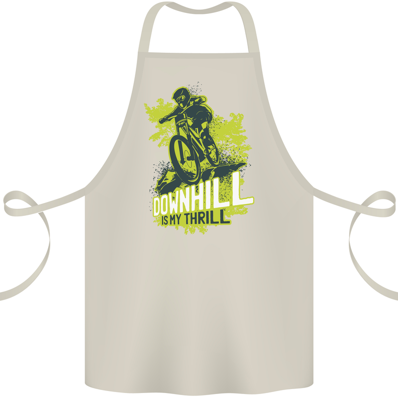 Downhill Mountain Biking My Thrill Cycling Cotton Apron 100% Organic Natural