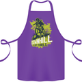 Downhill Mountain Biking My Thrill Cycling Cotton Apron 100% Organic Purple